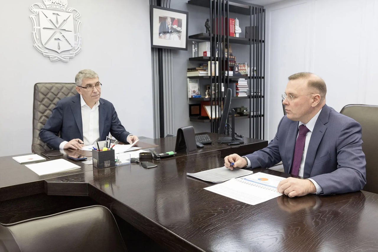 Готовимся к единому дню голосования: Губернатор Дмитрий Миляев провел рабочую встречу с председателем избиркома Тульской области Павлом Веселовым