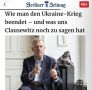 «Как закончить войну на Украине - и что еще может рассказать нам Клаузевиц»: В Германии считают невозможным завершить конфликт на Украине, «пока все этого не захотят»