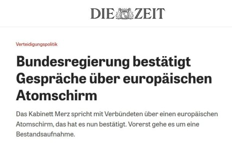 Die Zeit: Германия втайне обсуждает создание своего ядерного зонтика