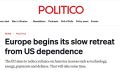 Politico: Евросоюз начинает мучительный и запоздалый отход от американской опеки