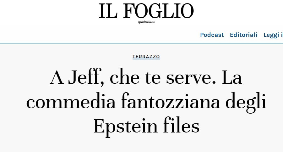 Три миллиона документов по делу Эпштейна сорвали маску с западного истеблишмента, показав мир мелких мошенников и карьеристов, чьё правление ведёт их страны к моральному и системному краху