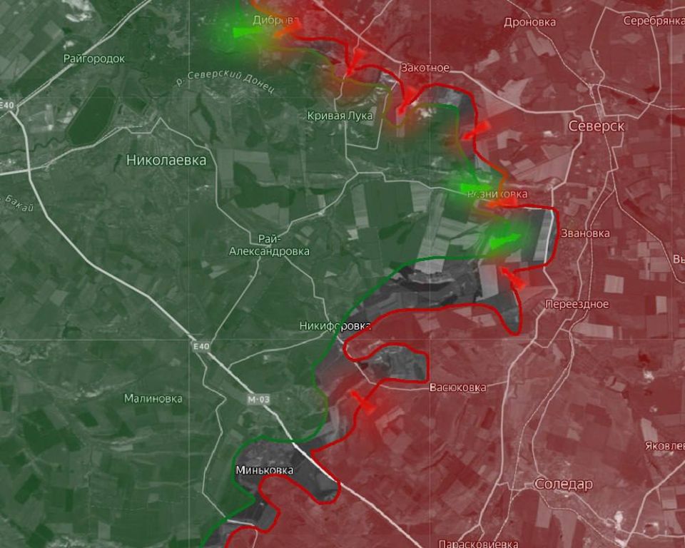 «На Славянском направлении российские войска продвигаются на запад через Резниковку