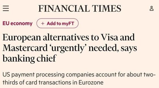 ������ ����������: � �� ��������� ������ ���������� �� ������������ Visa � Mastercard, � Financial Times
