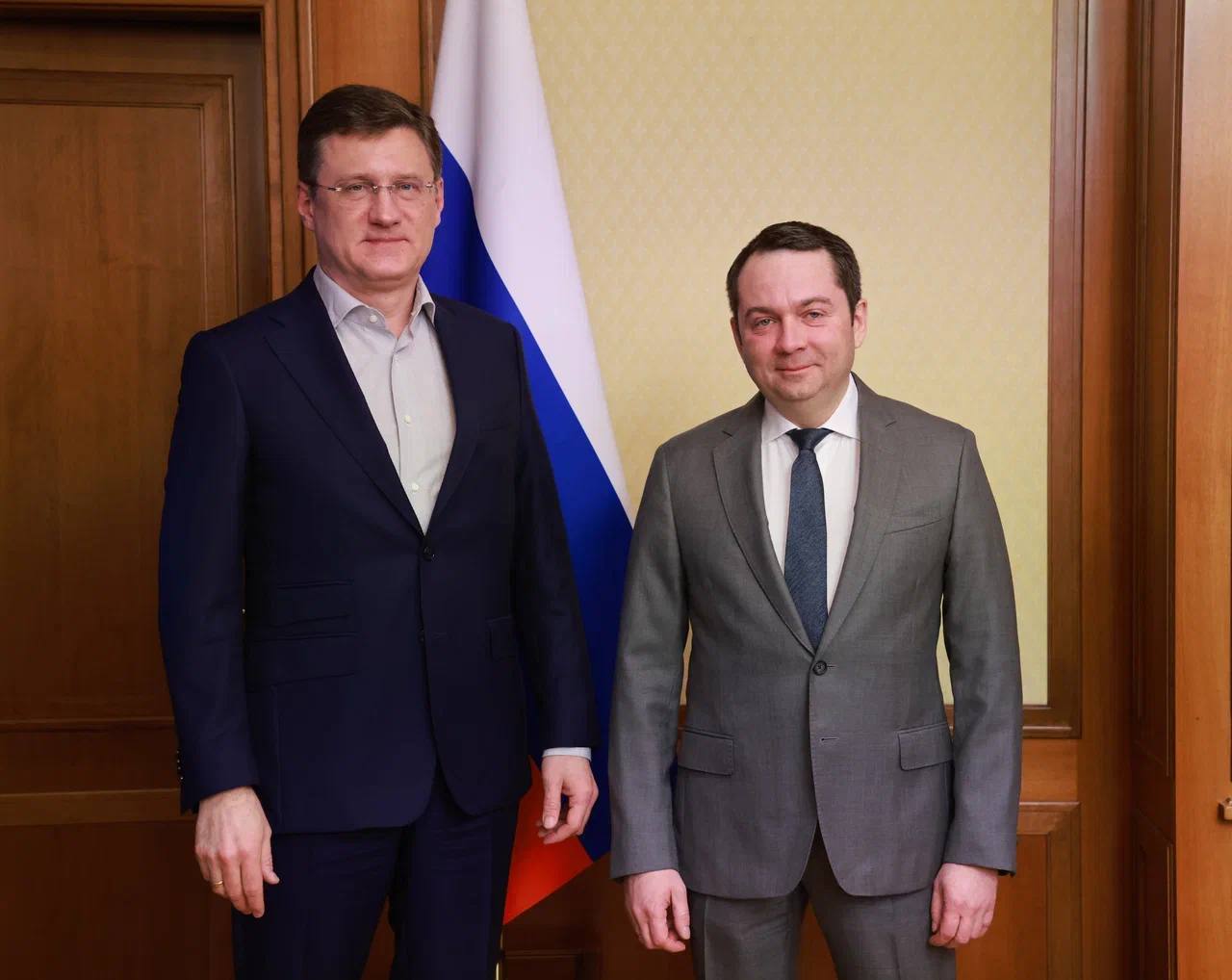 Александр Новак встретился с губернатором Мурманской области Андреем Чибисом