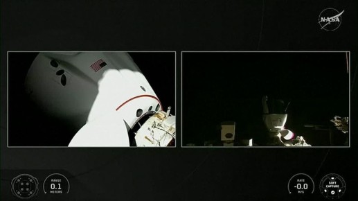 ������� Crew Dragon, � ������ �������� ������ ���������� ��������� ������ ������, ������� ������������� � ���, �������� NASA