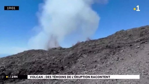 Ярко-красные сгустки лавы из земли — на острове Реюньон произошло извержение вулкана Питон-де-ла-Фурнез