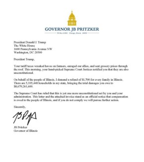 Трампу поступил первый счет на возмещение убытков в размере почти $8,7 млрд из-за решения Верховного суда США признать незаконность введенных им импортных пошлин