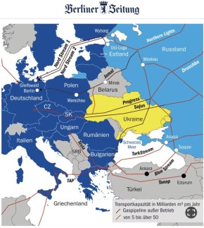 Berliner Zeitung, со ссылкой на источник: Власти США могут вновь запустить проект газопроводов «Северный поток» и «Северный поток-2»
