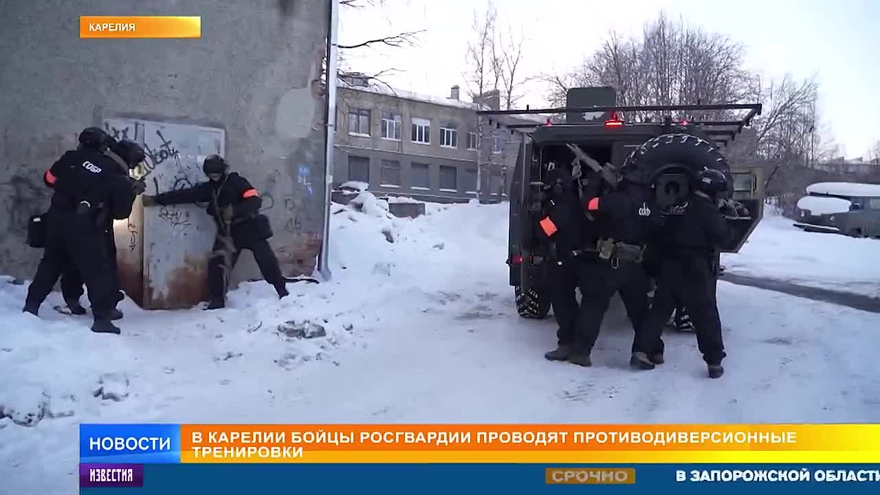 Росгвардейцы проводят масштабные противодиверсионные учения в Карелии