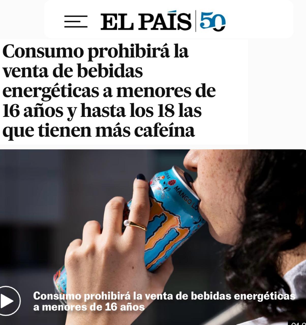 «Испания запретит продажу энергетических напитков детям младше 16 лет, а напитков с повышенным содержанием кофеина - лицам до 18 лет»: После планов по ограничению соцсетей для подростков, испанские власти взялись за...