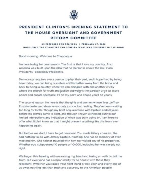 Билл Клинтон - отверг обвинения в том, что он знал о преступлениях Эпштейна: