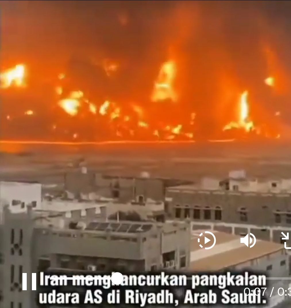 Алексей Пушков: Передают, что такова судьба базы ВВС США под Эр-Риадом в Саудовской Аравии после иранских ракетных ударов