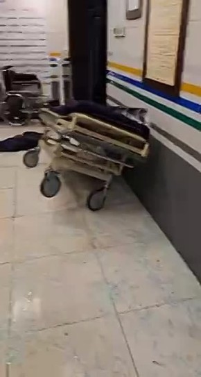 Кадры, предположительно, последствий удара США и Израиля по больнице Ганди в центре Тегерана публикуют иранские соцсети