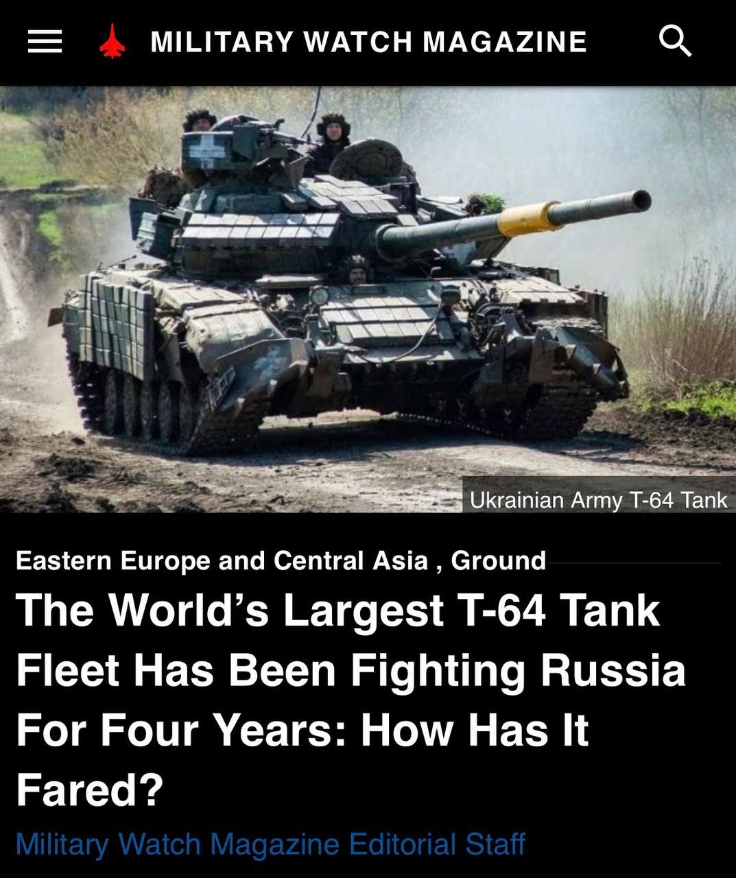 Алексей Журавлев: Только пятая часть танков ВСУ пригодна к условиям боя - Military Watch Magazine