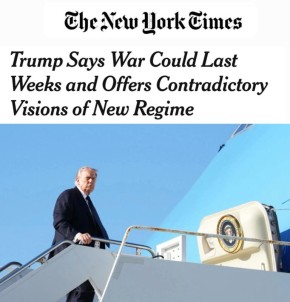 «Трамп заявил, что война с Ираном может продлиться несколько недель, и обозначил разные сценарии смены власти»: Война на Ближнем Востоке может продлиться месяц