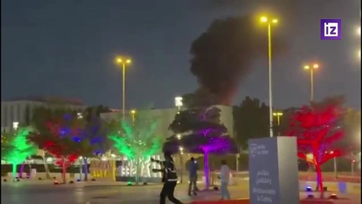 Кадры атаки беспилотника на консульство США в Дубае распространяются в соцсетях