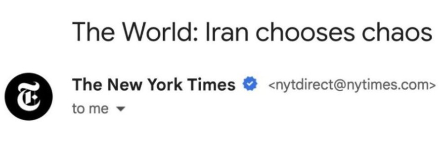 ������ ����������: ���������� ��������� The New York Times "���� �������� ����"