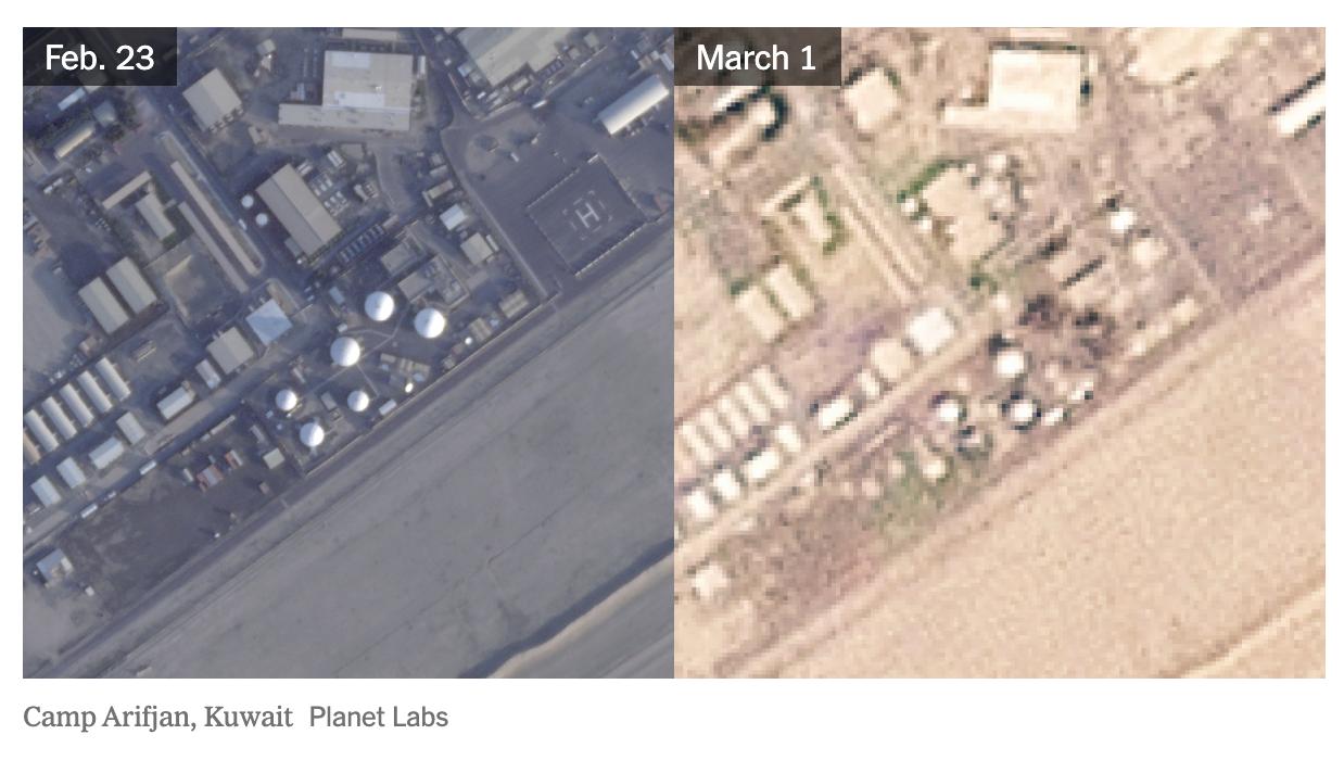 Иран поразил минимум семь американских объектов спутниковой связи, пишет The New York Times Иран поразил минимум семь американских объектов спутниковой связи, пишет The New York Times