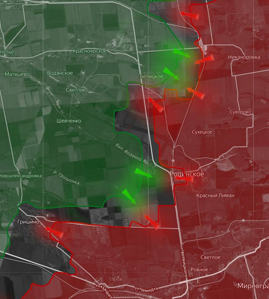 «На Покровском направлении идут бои на южном фланге Белицкого – российские войска малыми группами с поддержкой огневых средств пытаются продавить украинскую оборону, чтобы создать предпосылки для дальнейшего продвижения...