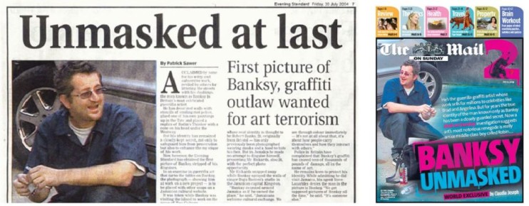 Reuters: журналисты установили, что таинственный уличный художник Бэнкси — это Робин Ганнингем, уроженец Бристоля 1973 года рождения