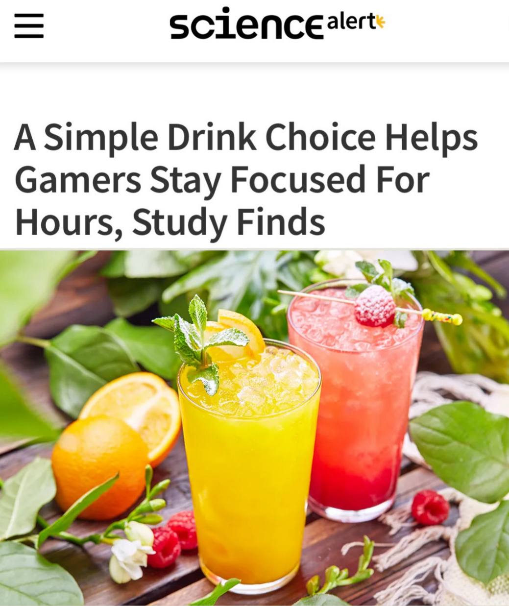 «Простой напиток помогает геймерам фокусироваться»: Газированную воду признали лучшим напитком, способствующим усилению концентрации и когнитивных способностей