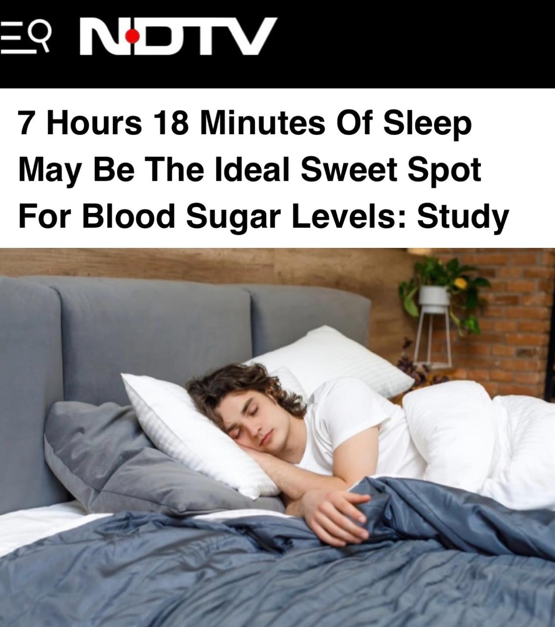 «Оптимальное время для нормального уровня сахара в крови»: 7 часов 18 минут сна снижают риск диабета