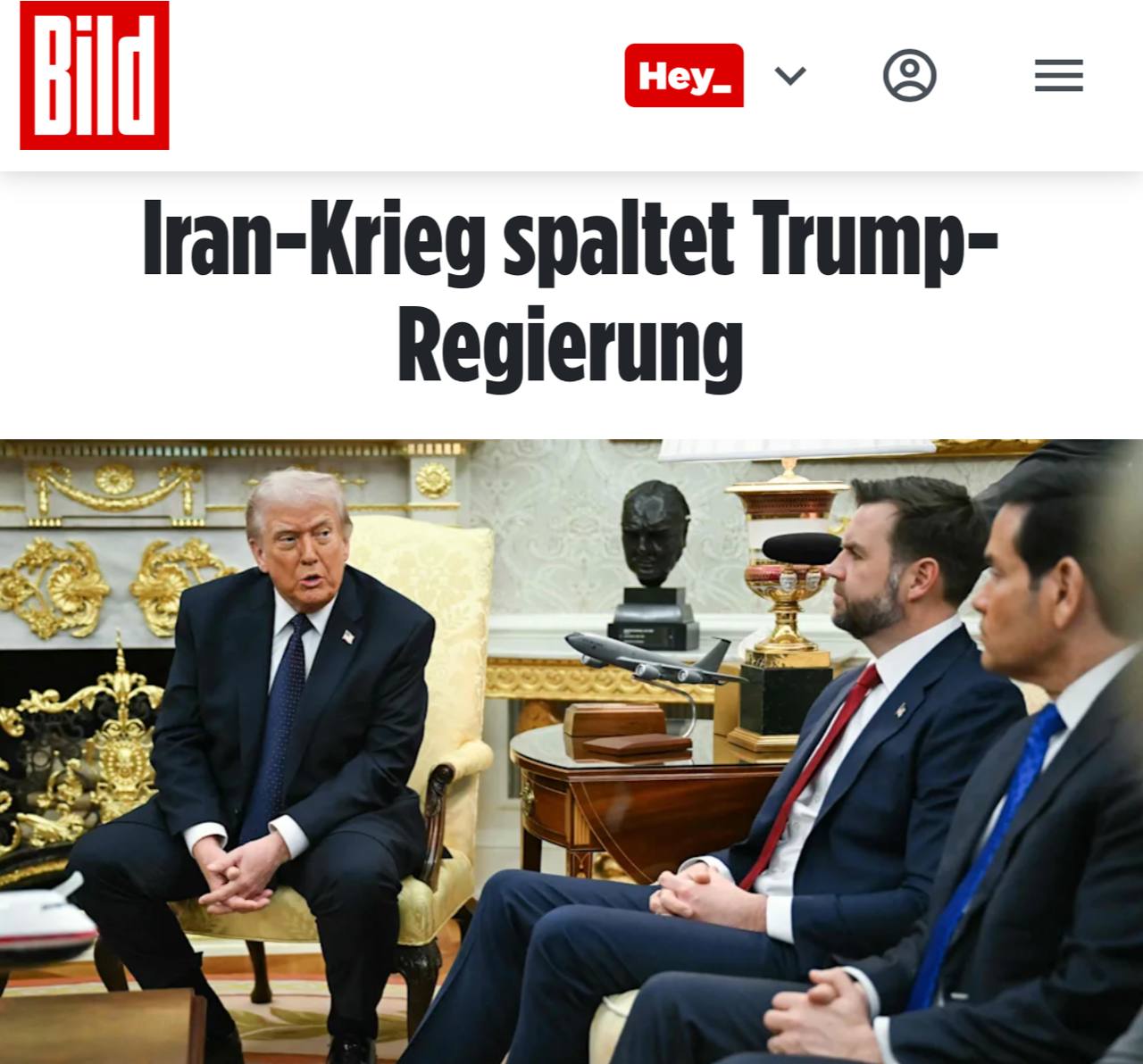 «Война в Иране расколола администрацию Трампа»: Атака на Иран поделила чиновников Белого дома на сторонников Вэнса и Рубио